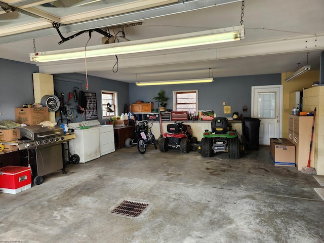 168 Locust Heights Dr, Clarksburg, WV 26301 - garage with separate washer and dryer