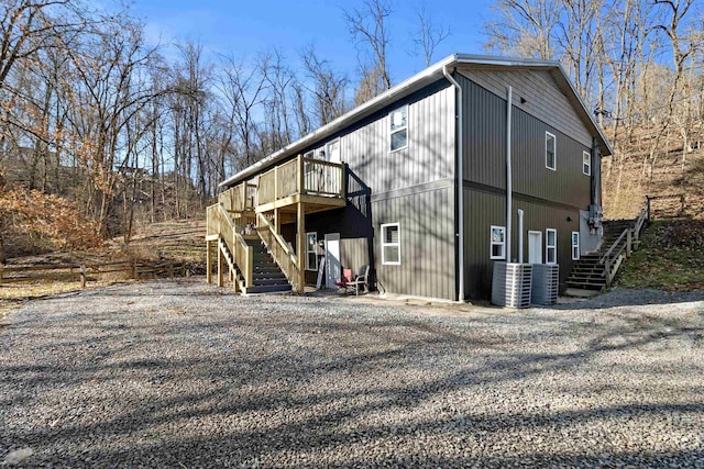 exterior space with stairway