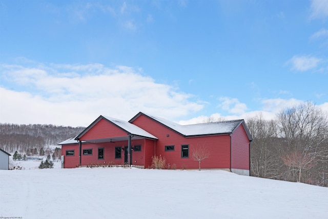 view of chalet / cabin