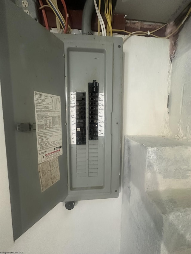 utility room featuring electric panel