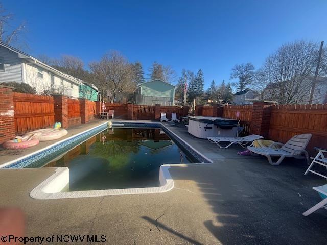 15401/2 Country Club Rd, Fairmont, WV 26554 - view of swimming pool with a fenced backyard and a patio area