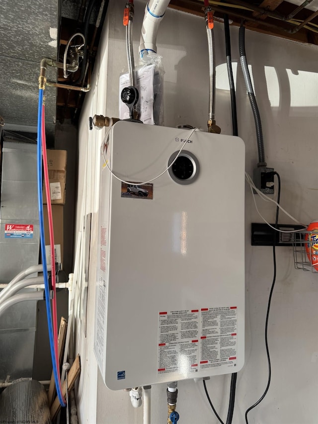 utilities with tankless water heater