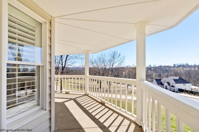 view of balcony