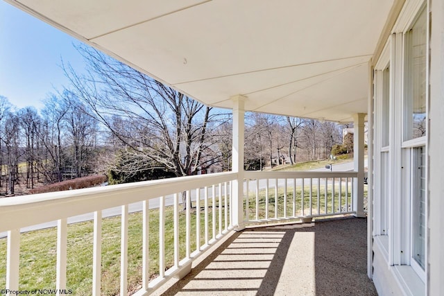 view of balcony