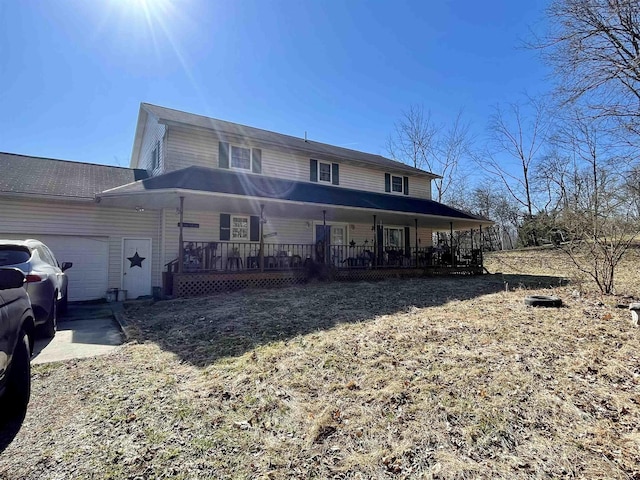 294 Landmark Ests, Jane Lew, WV 26378 - view of front of house with a porch and an attached garage