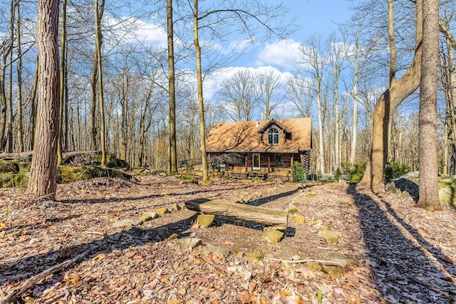 view of front of property with a porch