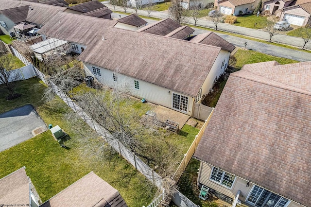 drone / aerial view featuring a residential view