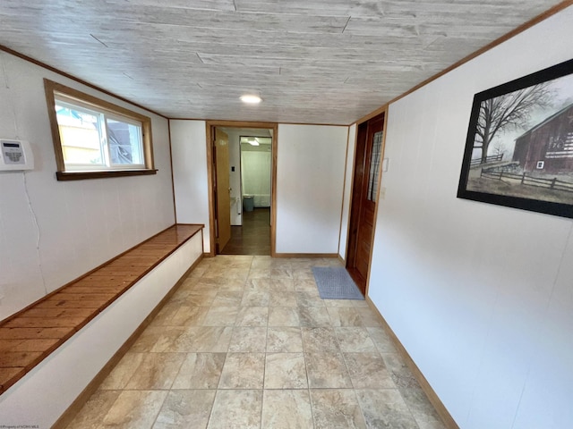 762 Pearl St, Grafton, WV 26354 - corridor featuring ornamental molding and baseboards