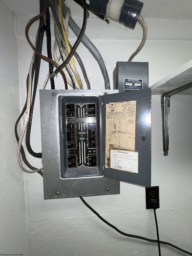 762 Pearl St, Grafton, WV 26354 - utility room with electric panel