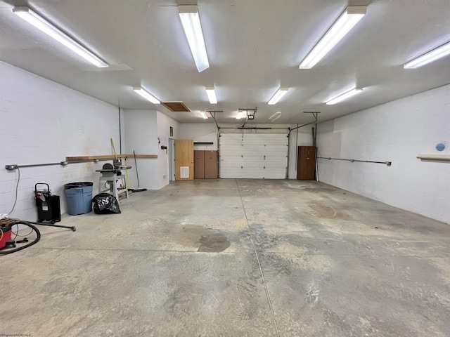 762 Pearl St, Grafton, WV 26354 - garage featuring concrete block wall