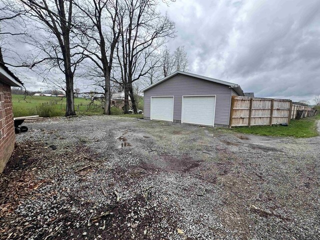2458 Brushy Fork Rd, Buckhannon, WV 26201 - detached garage with fence