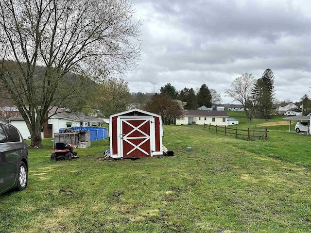 3429 Freedom Hwy, Fairmont, WV 26554 - view of yard with a shed, an outdoor structure, and fence