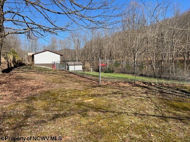140 Roney Rd, Elkins, WV 26241 - view of yard with a garage, fence, and an outdoor structure