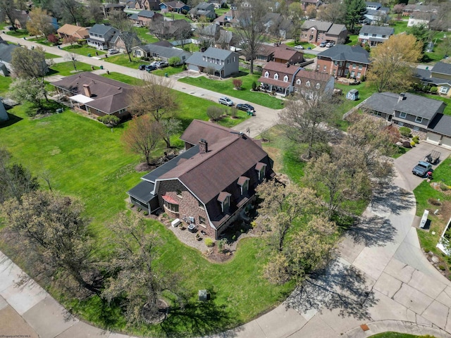 birds eye view of property featuring a residential view
