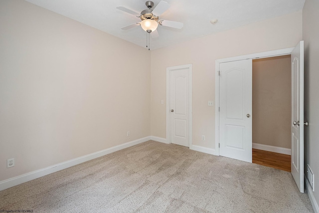 306 Villa View Dr, Morgantown, WV 26505 - unfurnished bedroom with visible vents, baseboards, a ceiling fan, and carpet flooring