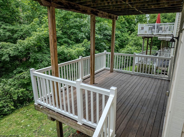 306 Villa View Dr, Morgantown, WV 26505 - view of wooden terrace