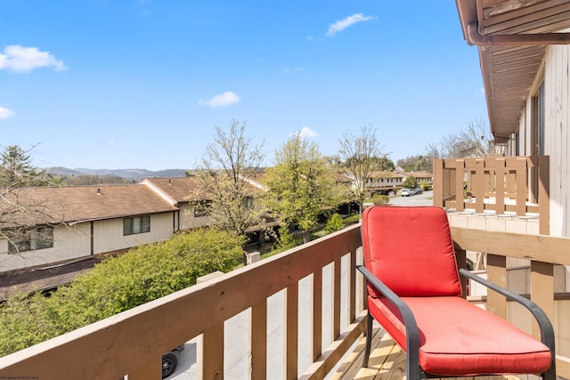1224 Van Voorhis Rd, Morgantown, WV 26505 - balcony with a mountain view and a residential view