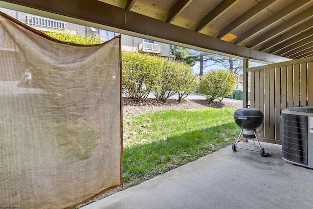 1224 Van Voorhis Rd, Morgantown, WV 26505 - view of patio / terrace with a grill and central AC unit