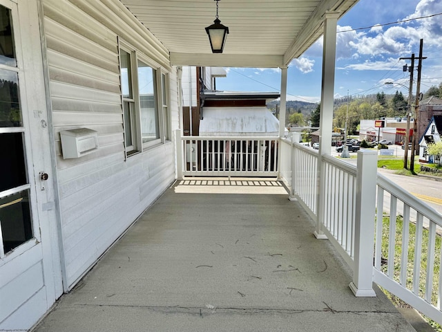 balcony with covered porch