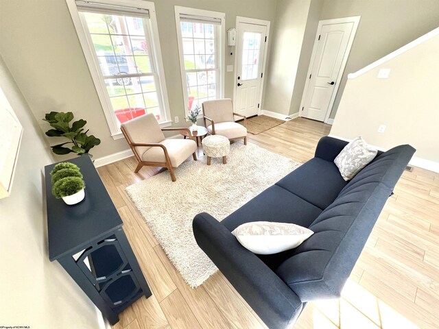 1029 Olivia Way, Morgantown, WV 26508 - living room featuring wood finished floors and baseboards