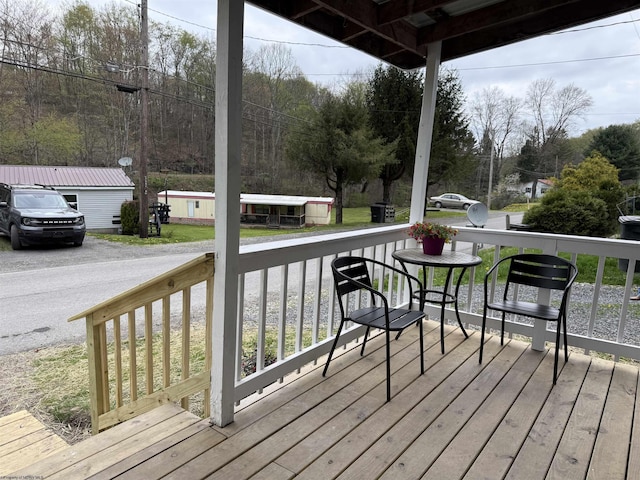 view of wooden terrace