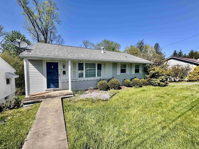 1223 Katherine St, Fairmont, WV 26554 - single story home featuring a front yard and roof with shingles