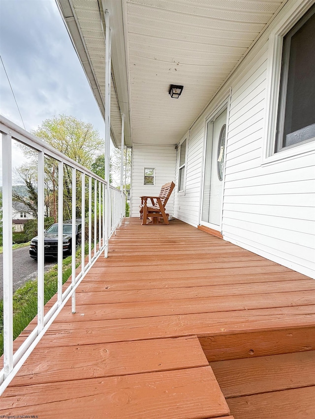 125 E Long St, Grafton, WV 26354 - wooden terrace with a porch