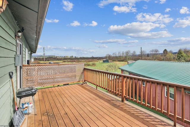5570 Appalachian Hwy, Davis, WV 26260 - wooden terrace with area for grilling