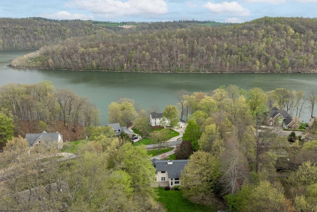 2254 Lakeside Ests, Morgantown, WV 26508 - bird's eye view with a view of trees and a water view