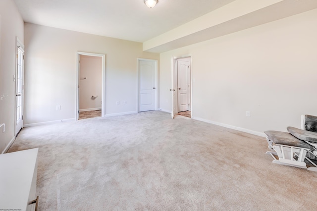 3005 Sun Vw, Morgantown, WV 26505 - interior space with baseboards, light carpet, and connected bathroom