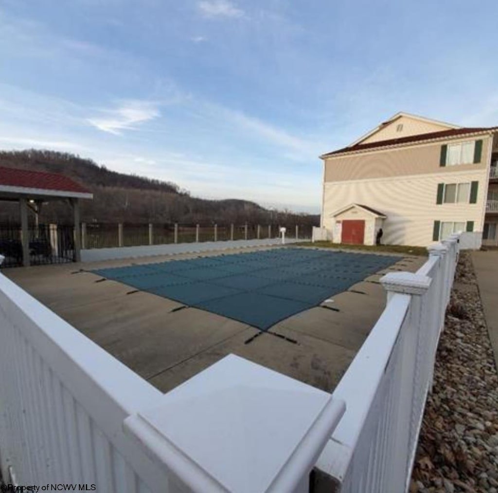 pool with fence