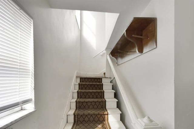 view of stairs