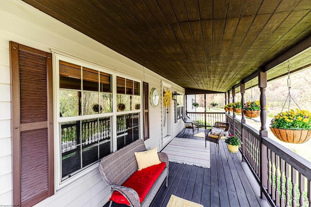 1252 Monumental Rd, Fairmont, WV 26554 - deck featuring a porch