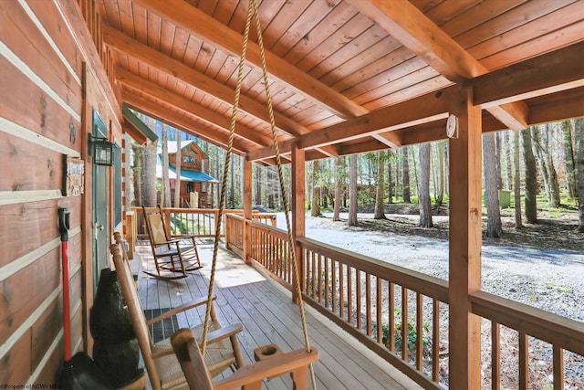 79 Pines Dr, Davis, WV 26260 - view of deck