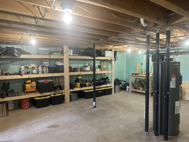 79 Pines Dr, Davis, WV 26260 - unfinished basement featuring water heater