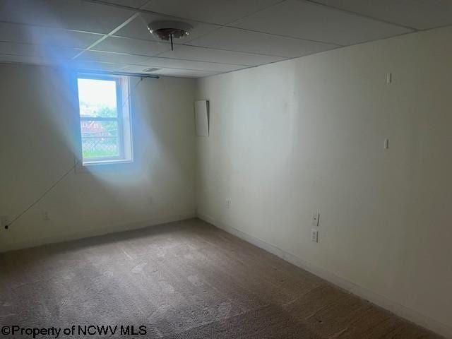 510 6th St, Fairmont, WV 26554 - carpeted spare room with a drop ceiling
