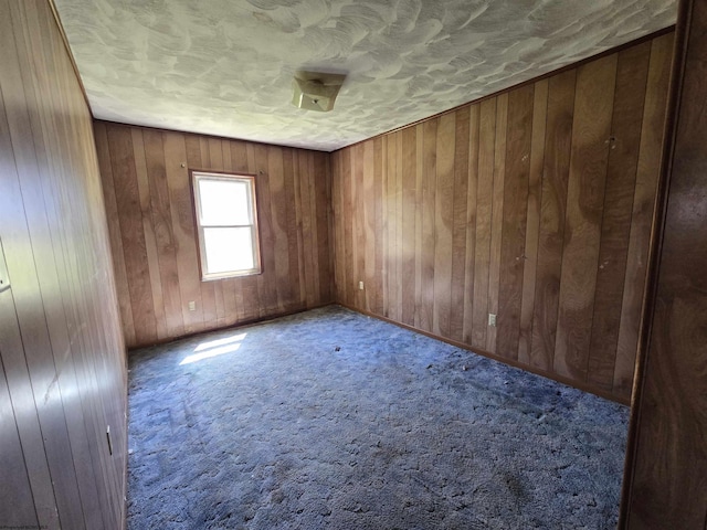 130 Hunsaker St, Fairmont, WV 26554 - spare room with wooden walls and carpet floors