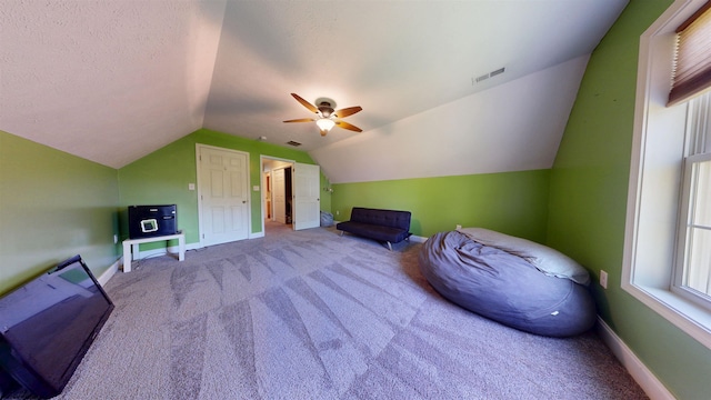 7 Mayberry Dr, Fairmont, WV 26554 - bonus room featuring visible vents, carpet, baseboards, and vaulted ceiling