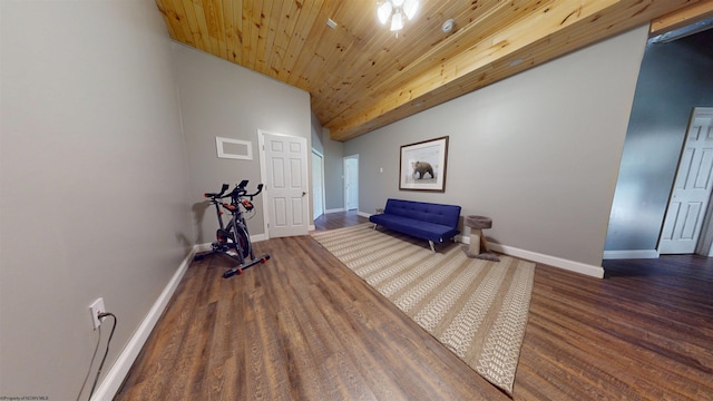 7 Mayberry Dr, Fairmont, WV 26554 - unfurnished room featuring baseboards, wood ceiling, and wood finished floors