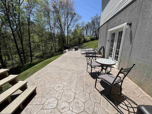 7 Mayberry Dr, Fairmont, WV 26554 - view of patio featuring french doors