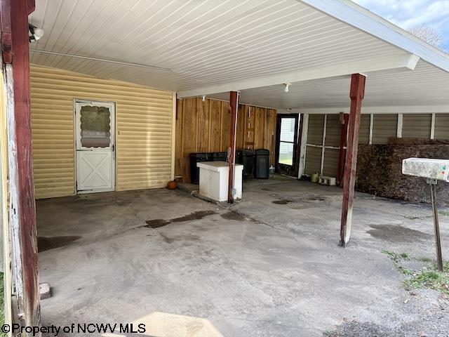 346 Parkway Ave, Anmoore, WV 26323 - view of patio with a carport