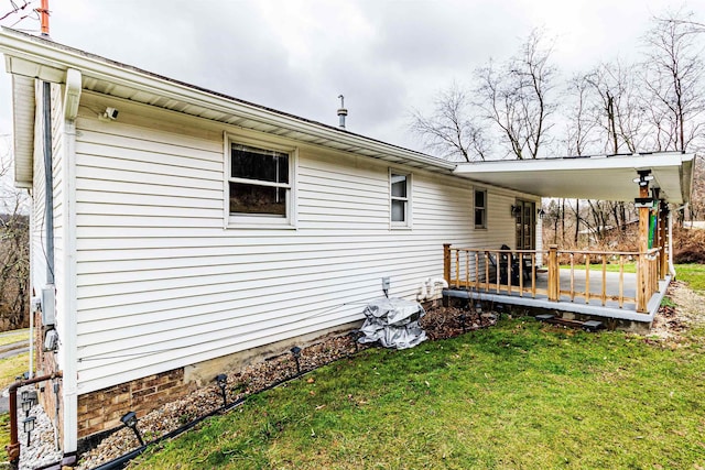 210 Rosedale Hill Rd, Maidsville, WV 26541 - exterior space with a yard and a deck