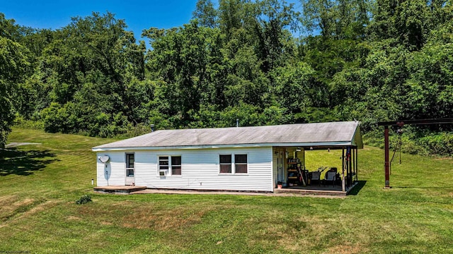 200 Rosedale Hill Rd, Maidsville, WV 26541 - view of front of house featuring a front lawn and an attached carport