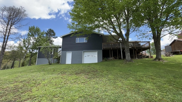 exterior space with an attached garage