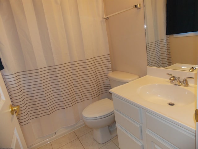 260 Donna Ave, Morgantown, WV 26505 - bathroom with toilet, tile patterned floors, and vanity