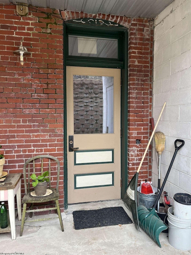 view of exterior entry