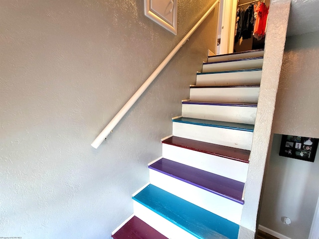 view of stairway