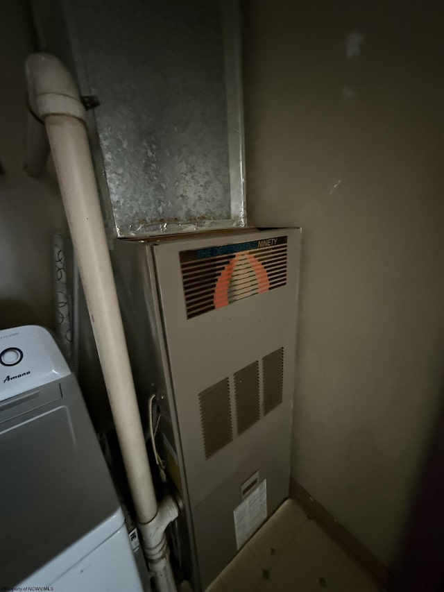 utilities with washer / dryer and heating unit