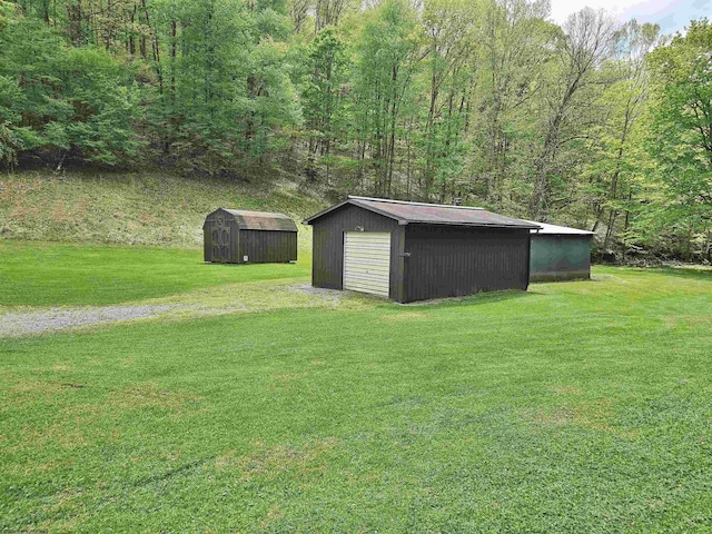 1368 Red Lick Run, New Milton, WV 26411 - view of shed with a view of trees