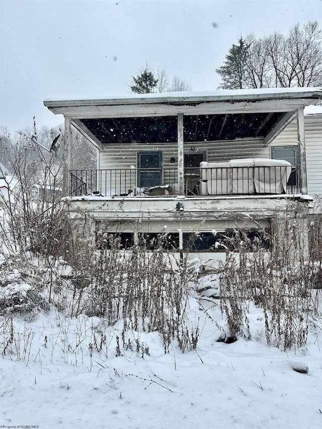 406 Coalton Pumpkintown Rd, Norton, WV 26257 - view of snow covered back of property